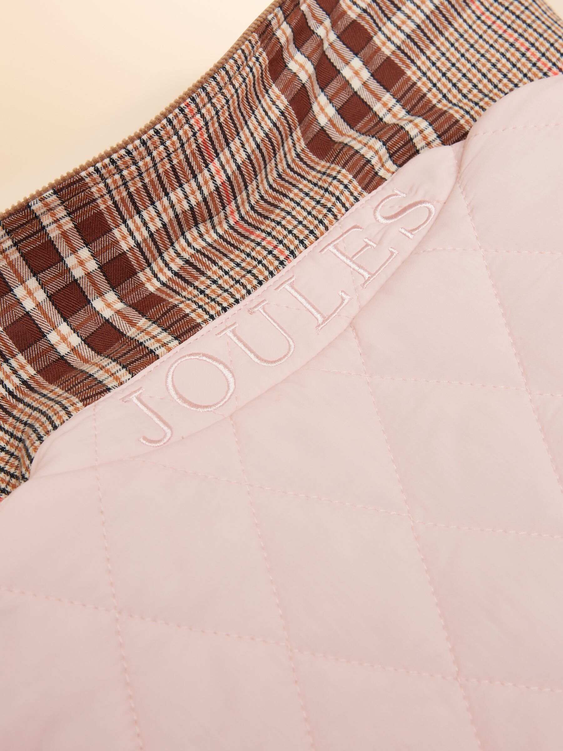 Quinn Pink Showerproof Diamond Quilted Coat