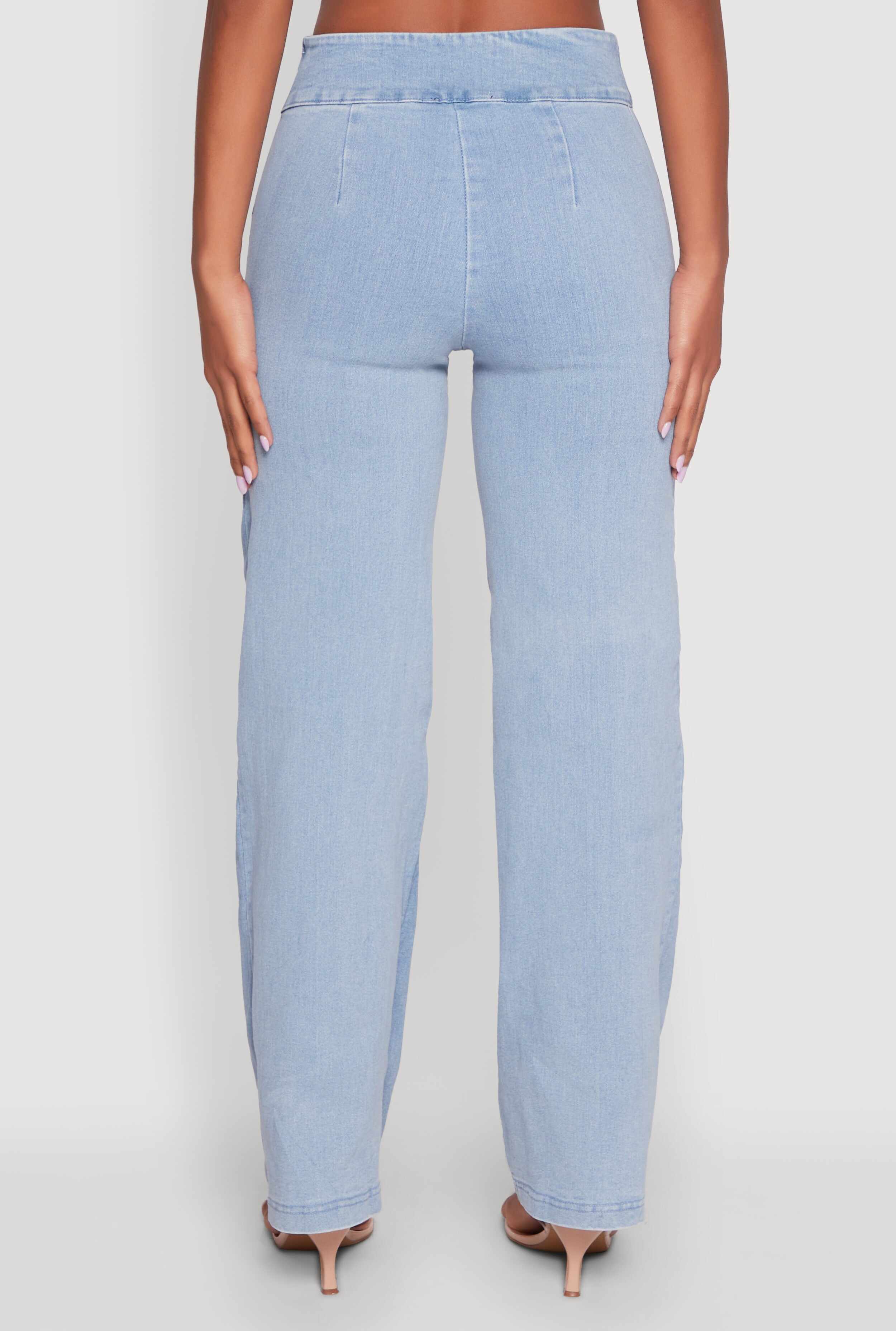 Haute Monde High Waisted Wide Leg Jeans