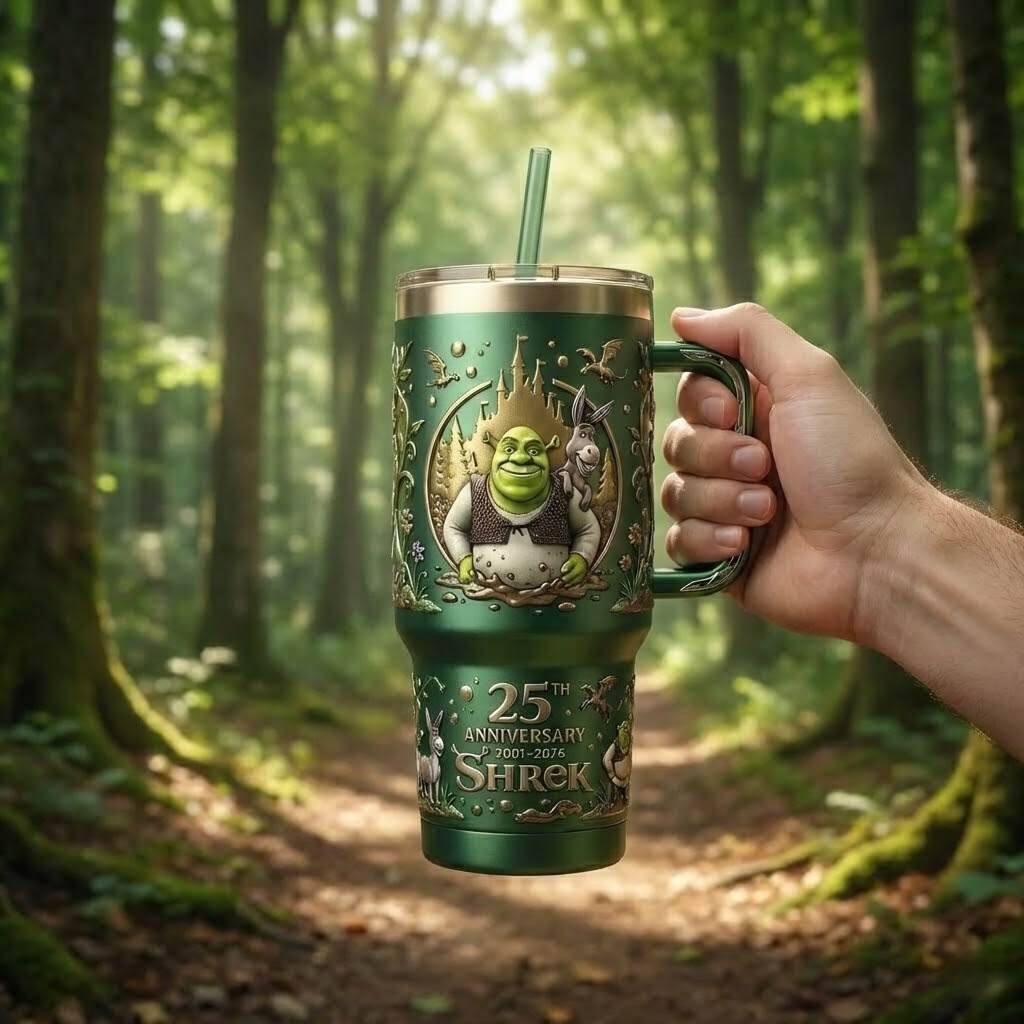 Shrek 25th Anniversary Commemorative Tumbler