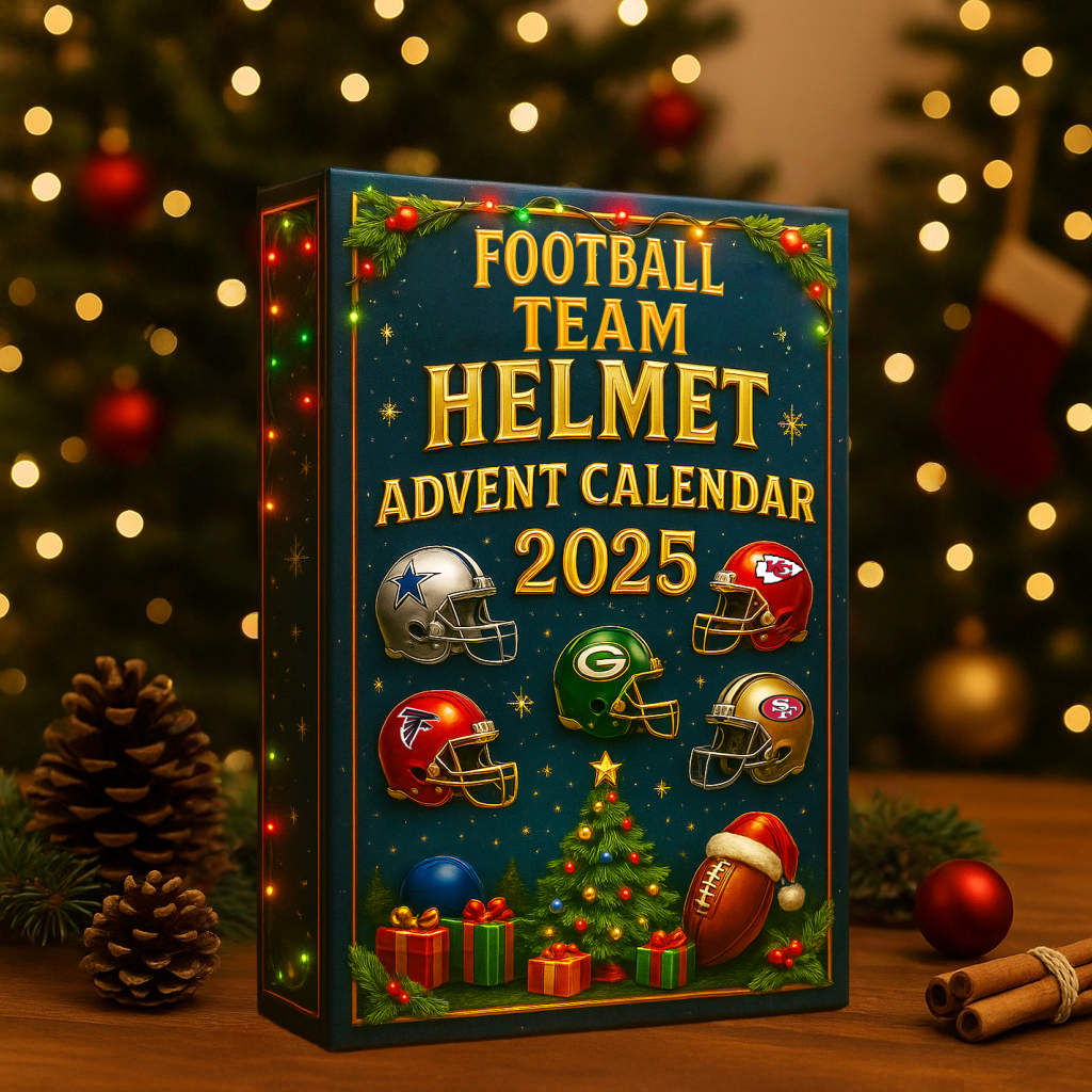2025 NFL 32 Team Helmets Advent Calendar