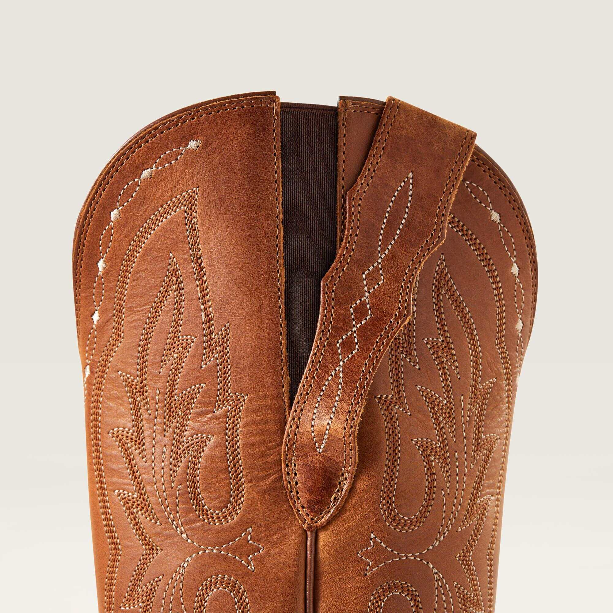 Heritage X Toe Elastic Wide Calf Western Boot