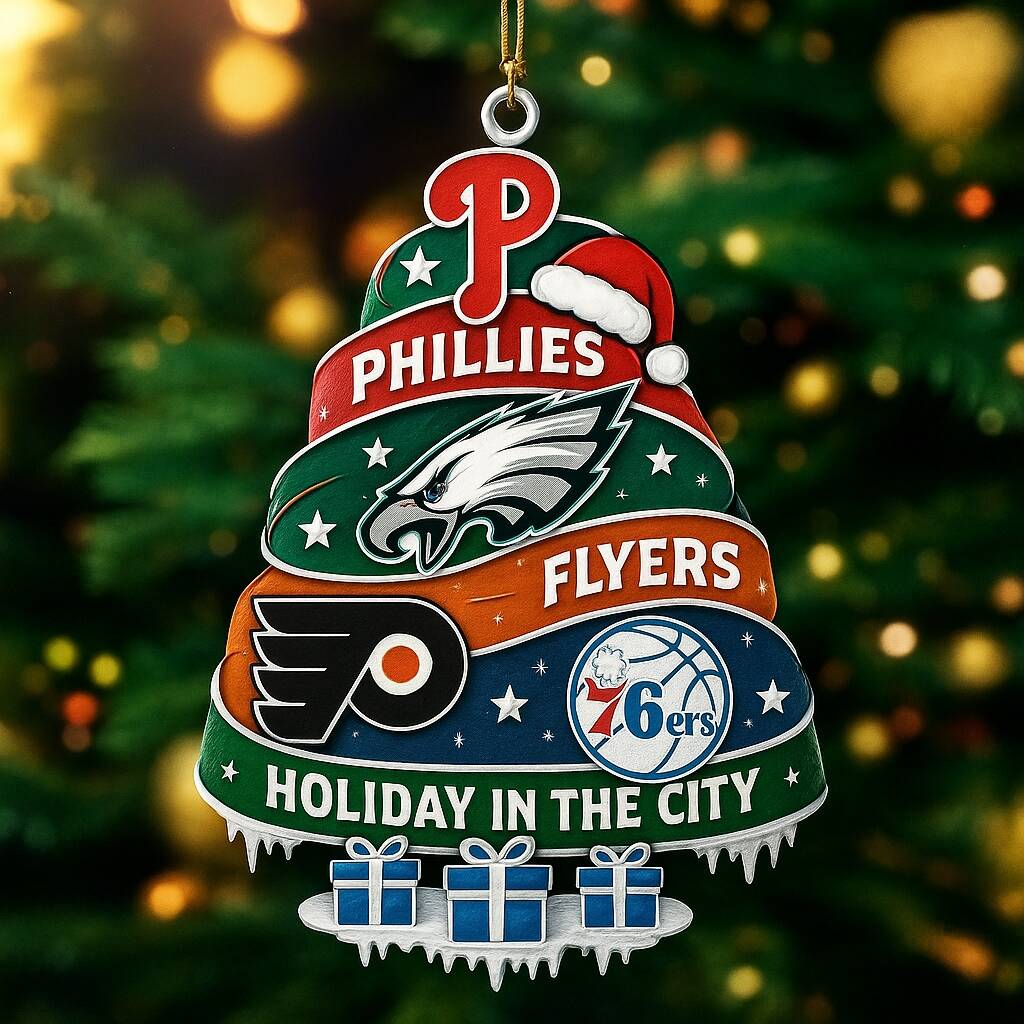 Philadelphia Sports Tree Ornament 2025