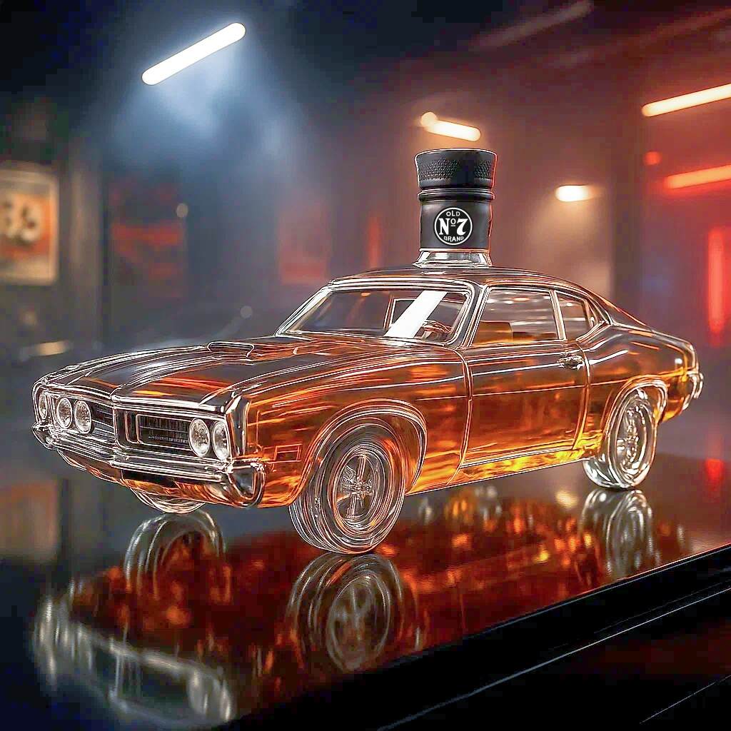 1970 Ford Torino Cobra Whisky Bottle