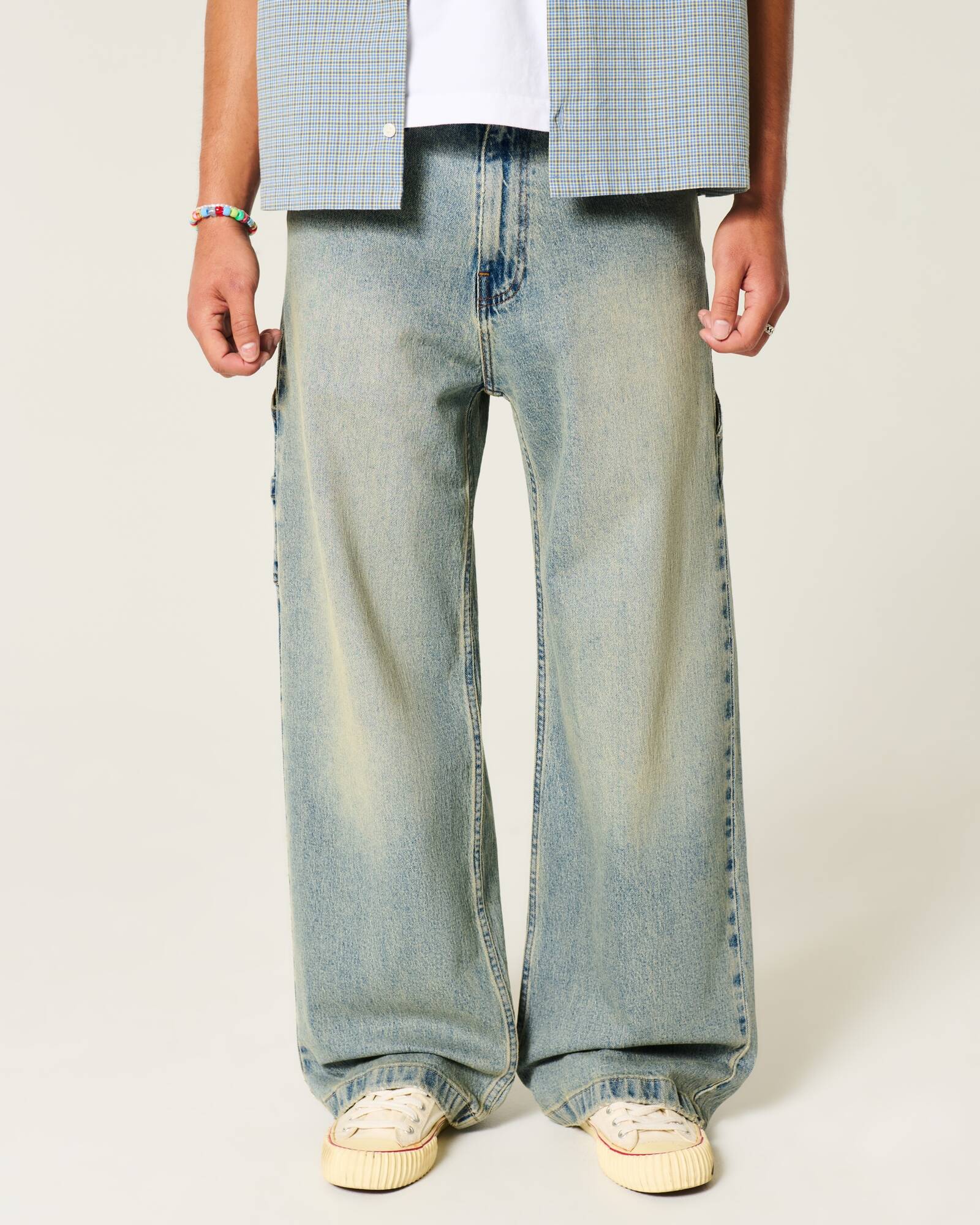 Medium Wash Super Baggy Jeans