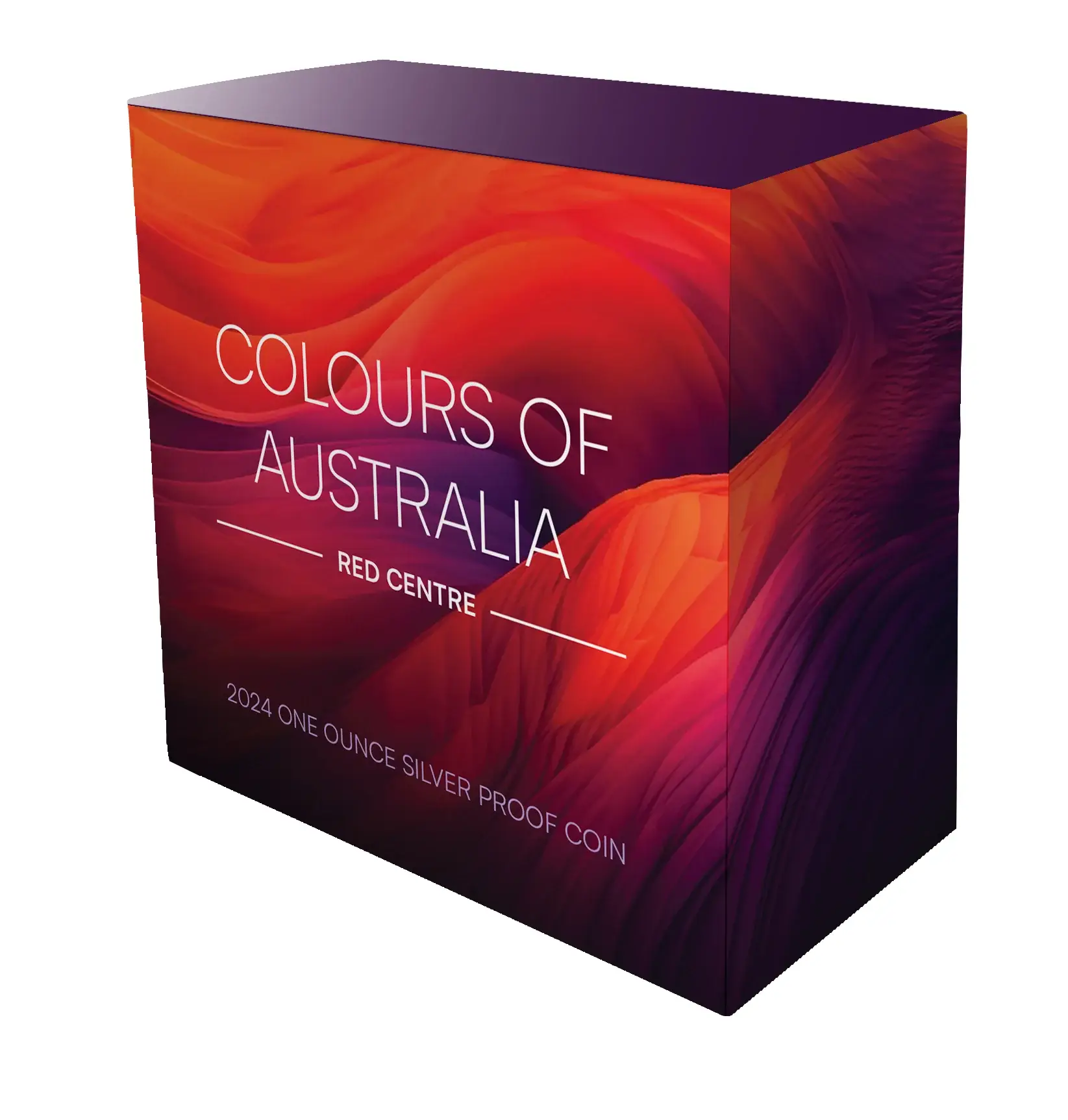 2024 Colours of Australia 'Red Centre' 1oz Silver Coloured Proof Coin