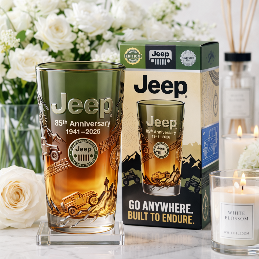 Jeep 85th Anniversary “Go Anywhere” Collector’s Pint Glass