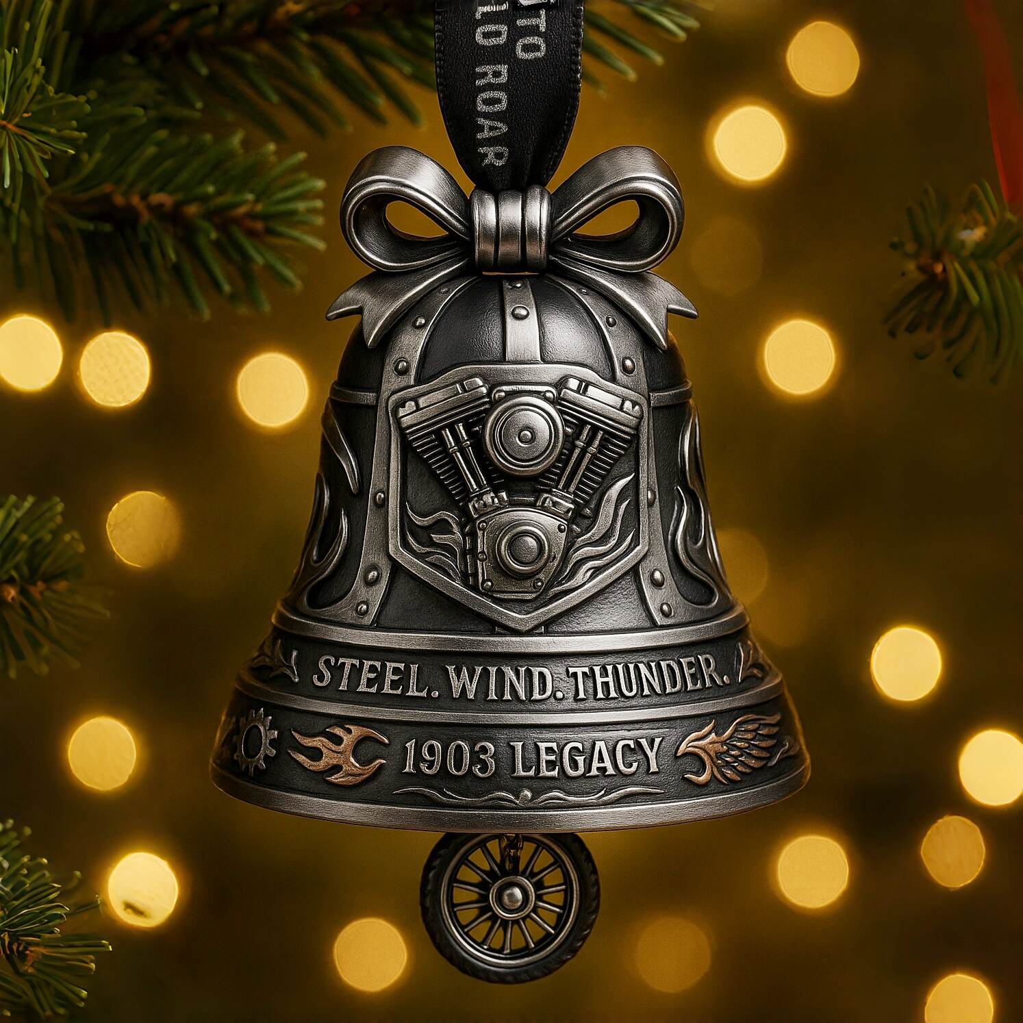 HD 1903 Legacy Motorcycle Bell Ornament
