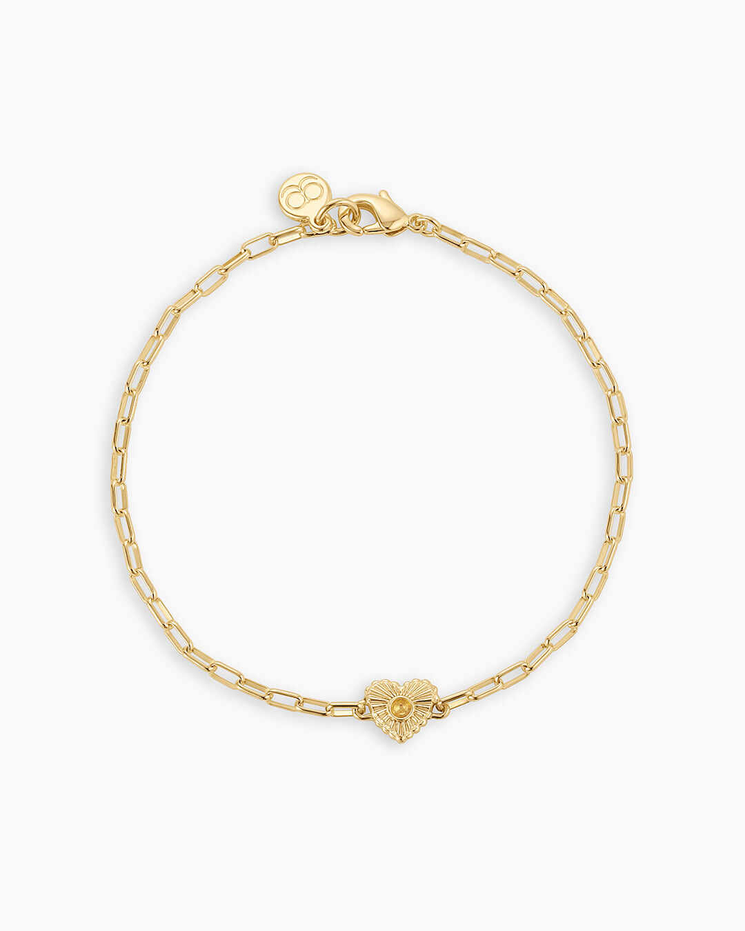 Birthstone Heart Bracelet