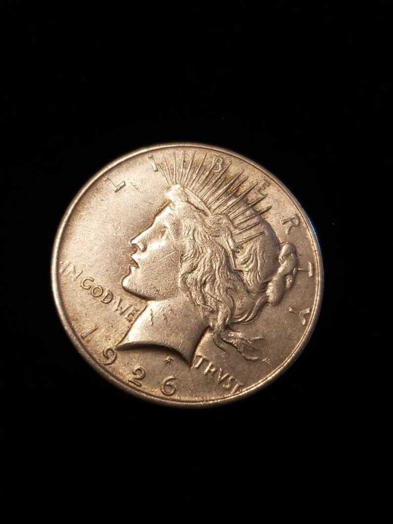 1926 D  Peace Dollar - XF+/AU  Key date - lot#  1512 Reg 75