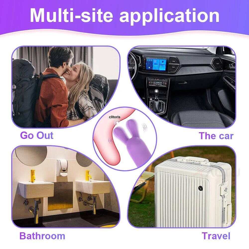 Fast Orgasm Mini Rabbit Bullet Vibrator for Women 10 Speed Clitoris Stimulator Rechargeable Masturbation Sex Toy for Adult Goods