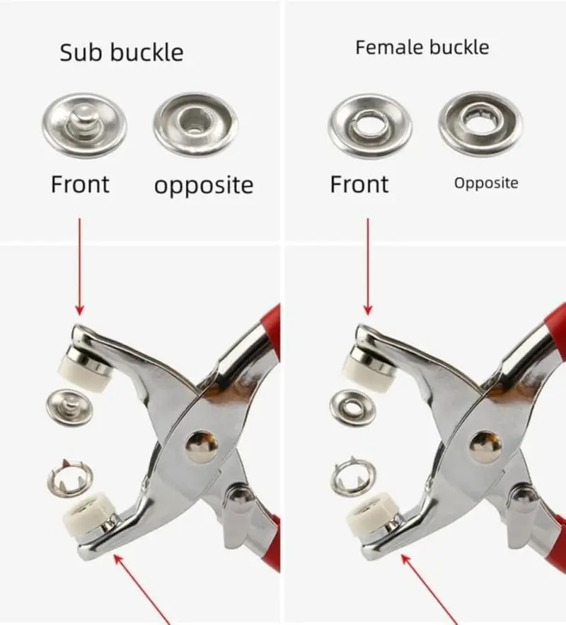🔥Hot Sale 59% OFF✨100pcs Invisible Colored Metal Buckle