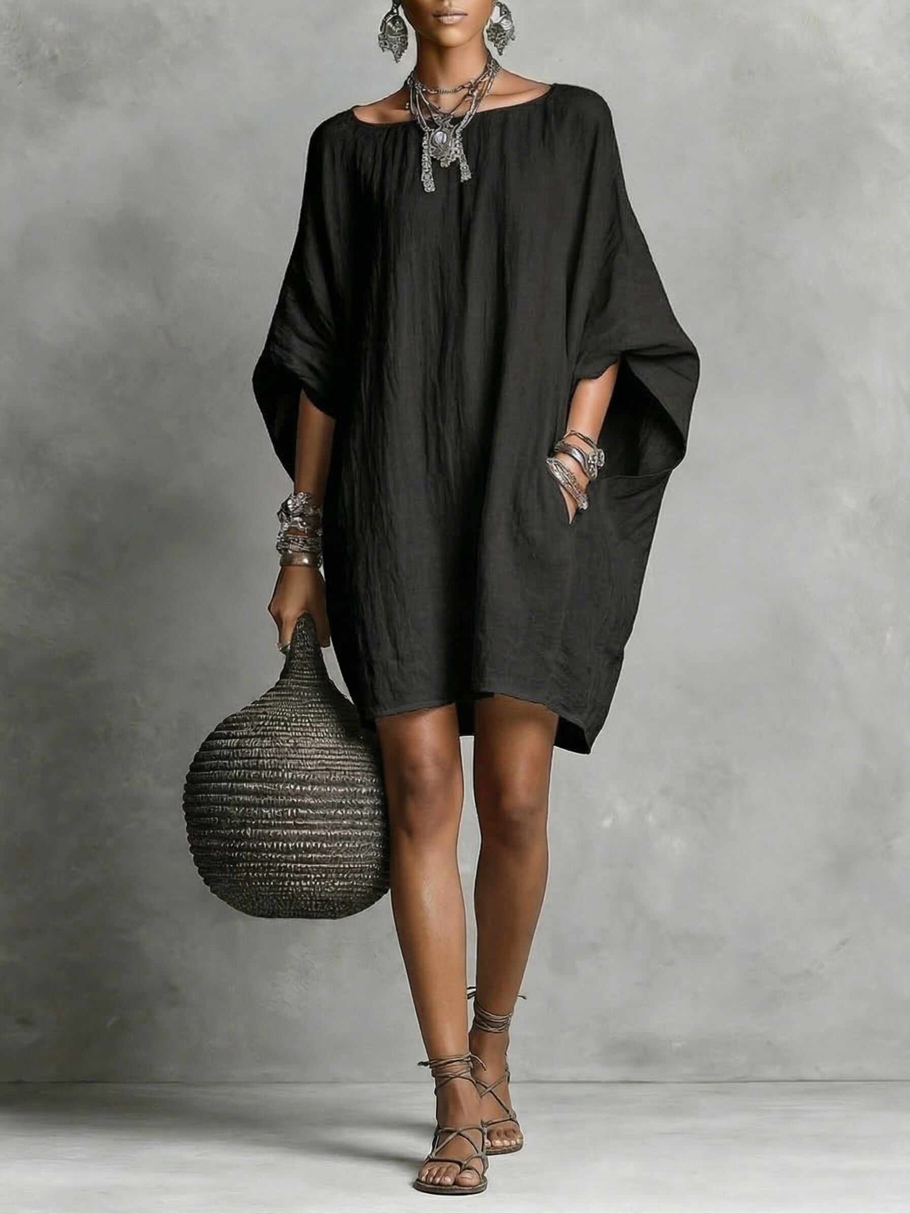 New Arrivals🔥Women's Elegant Casual cotton and linen dress