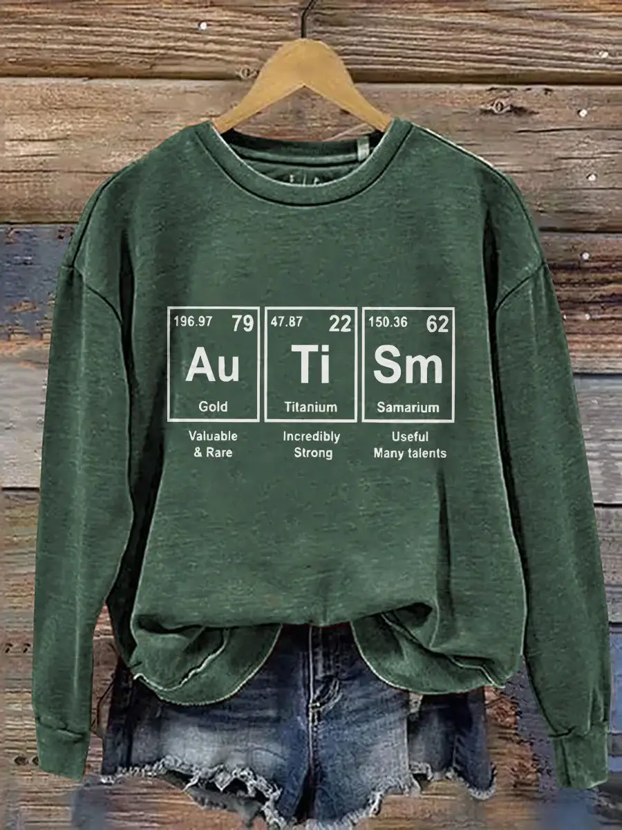 Autism Awareness Advocate Autism Teaching Autistic Students Print Casual Sweatshirt