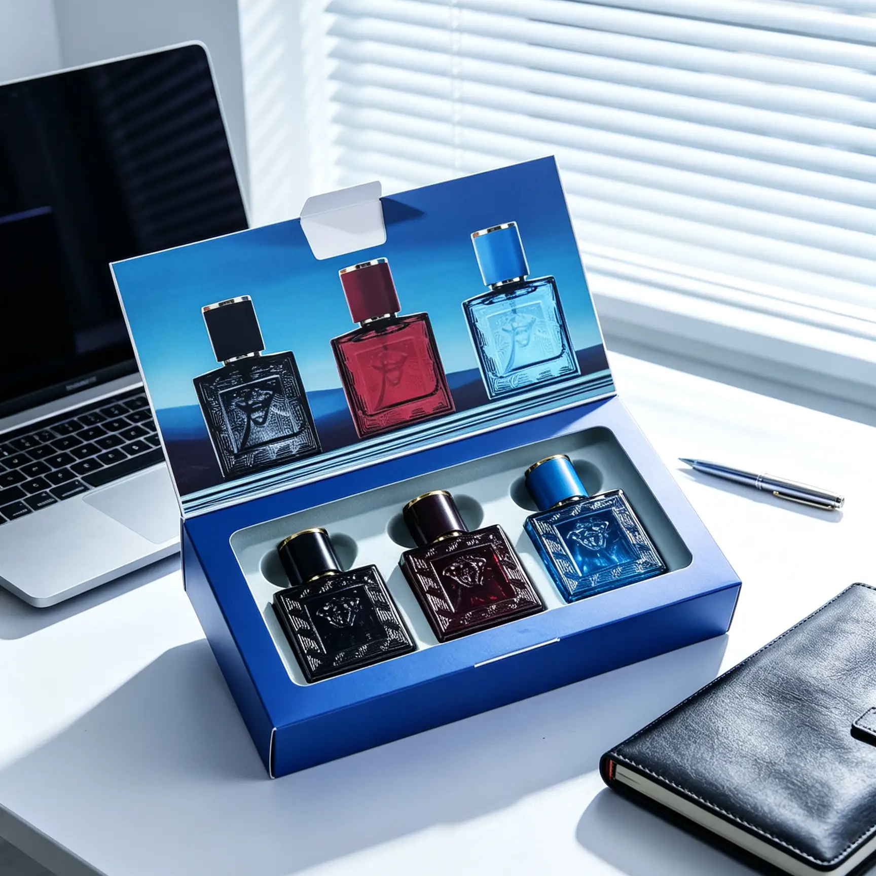 3 Pcs Medusa Embossed Men Cologne Gift Set——30ml*3