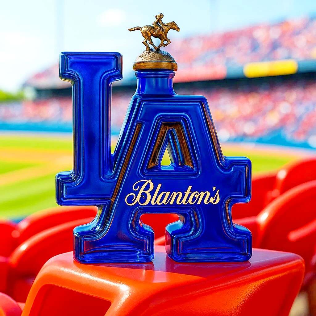 Los Angeles Dodgers Classic LA Logo Whisky Bottle
