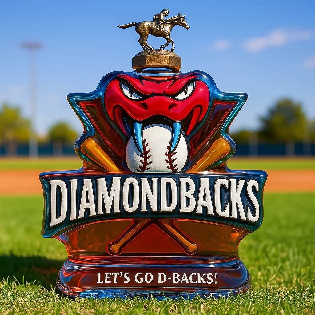 Arizona Diamondbacks Whisky Bottle