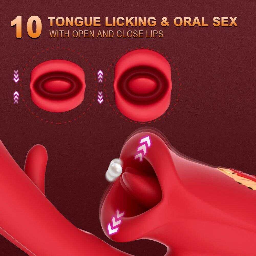 PASSION PULSE Patting Dildo Vibrator: Clit & G-Spot Stimulator