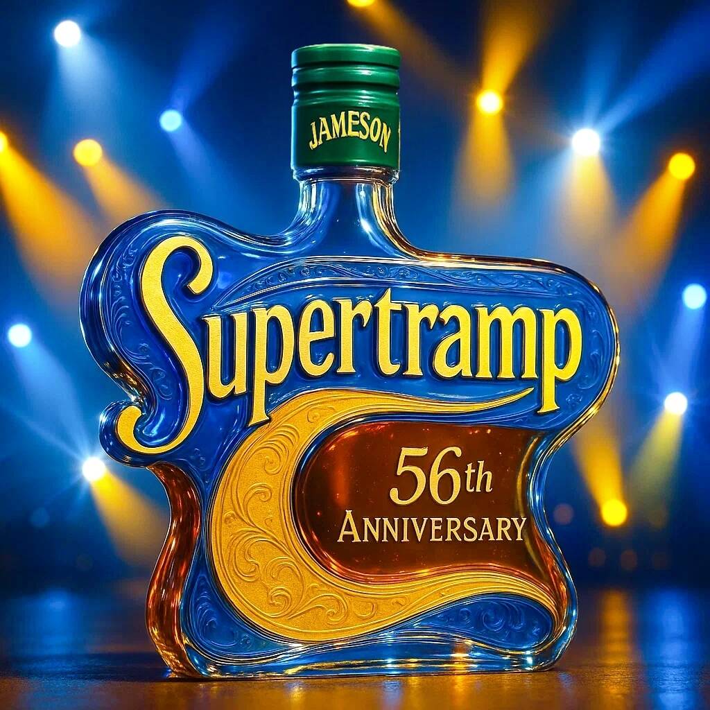 Supertramp 56th Anniversary Whisky Bottle