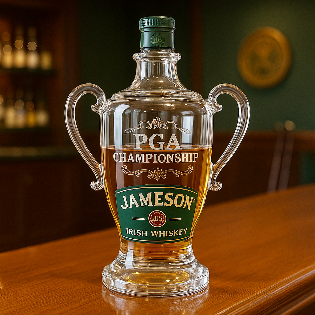 PGA Championship Trophy Whiskey  Bottle