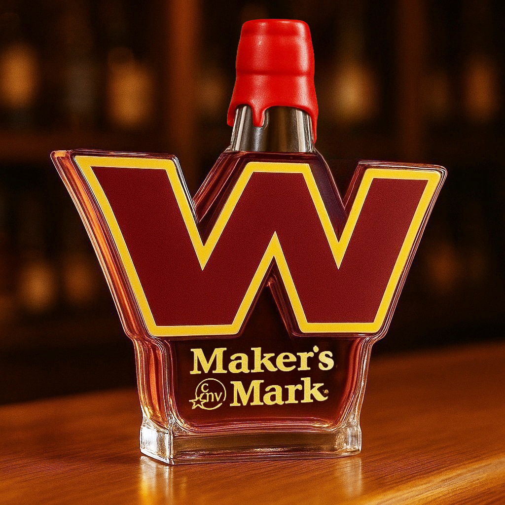 Washington Commanders Whiskey Bottle