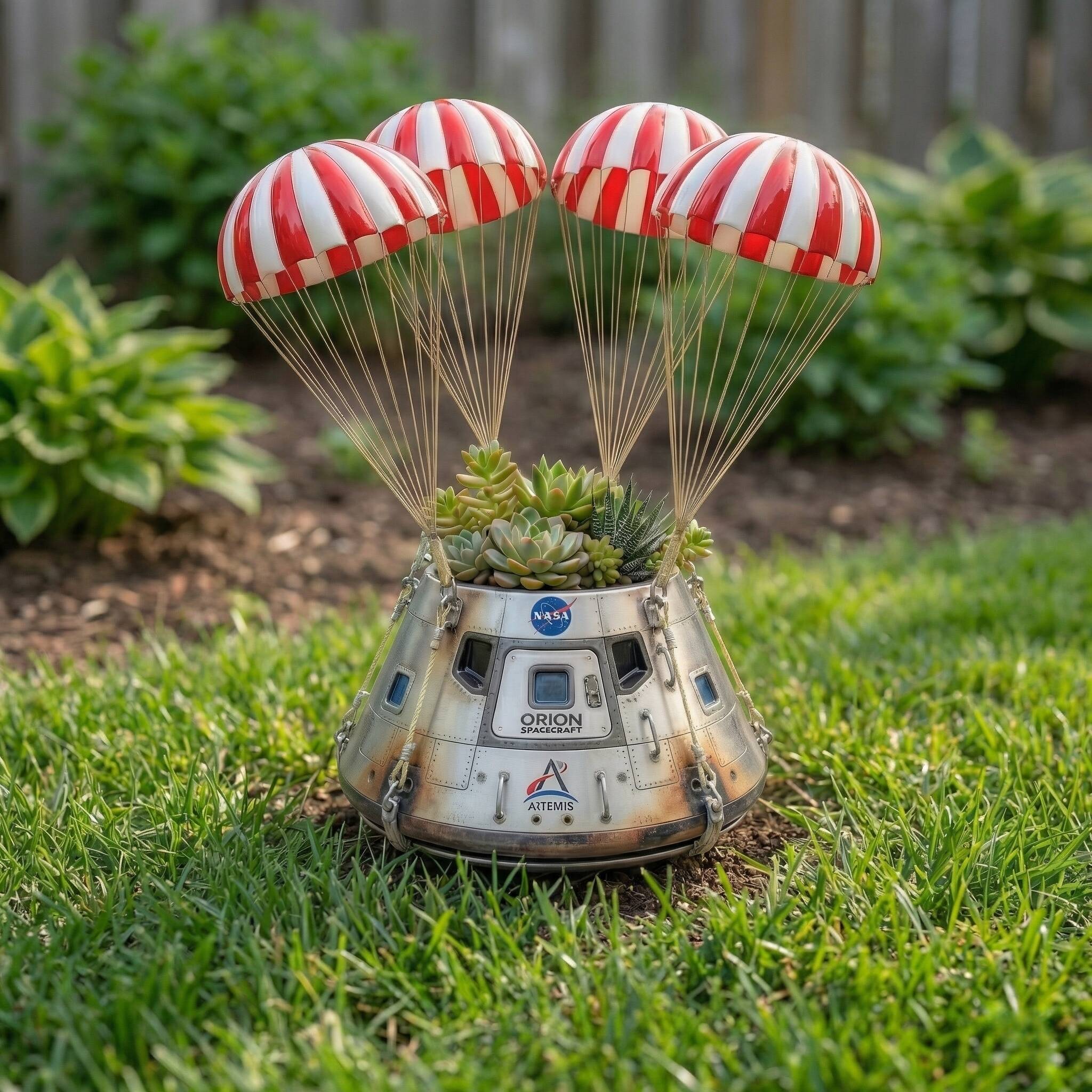 Artemis II Orion Spacecraft Splashdown Planter