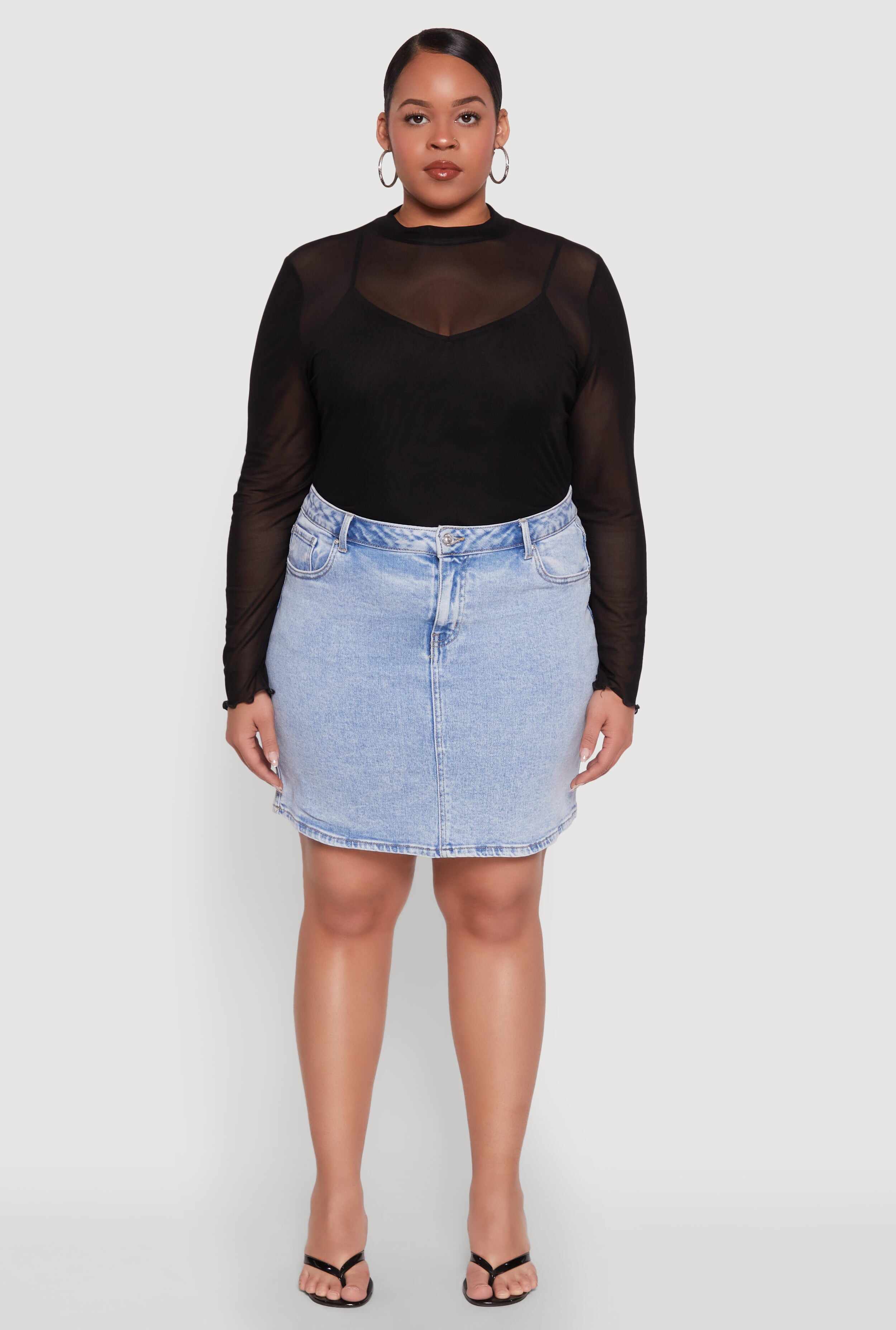 Plus Size WAX High Waisted Skirt