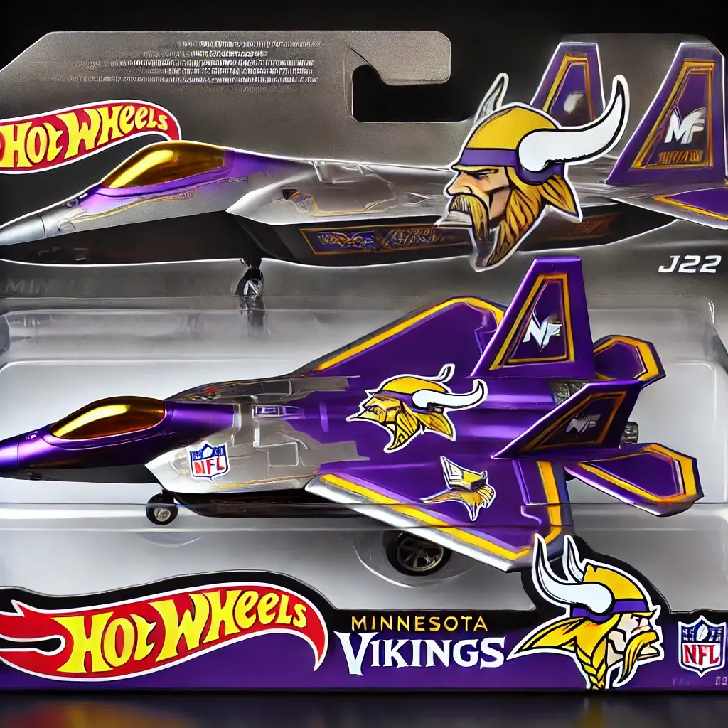 Hot Wheels x NFL F-22 Fighter