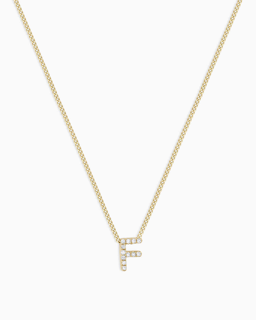 Diamond Alphabet Necklace