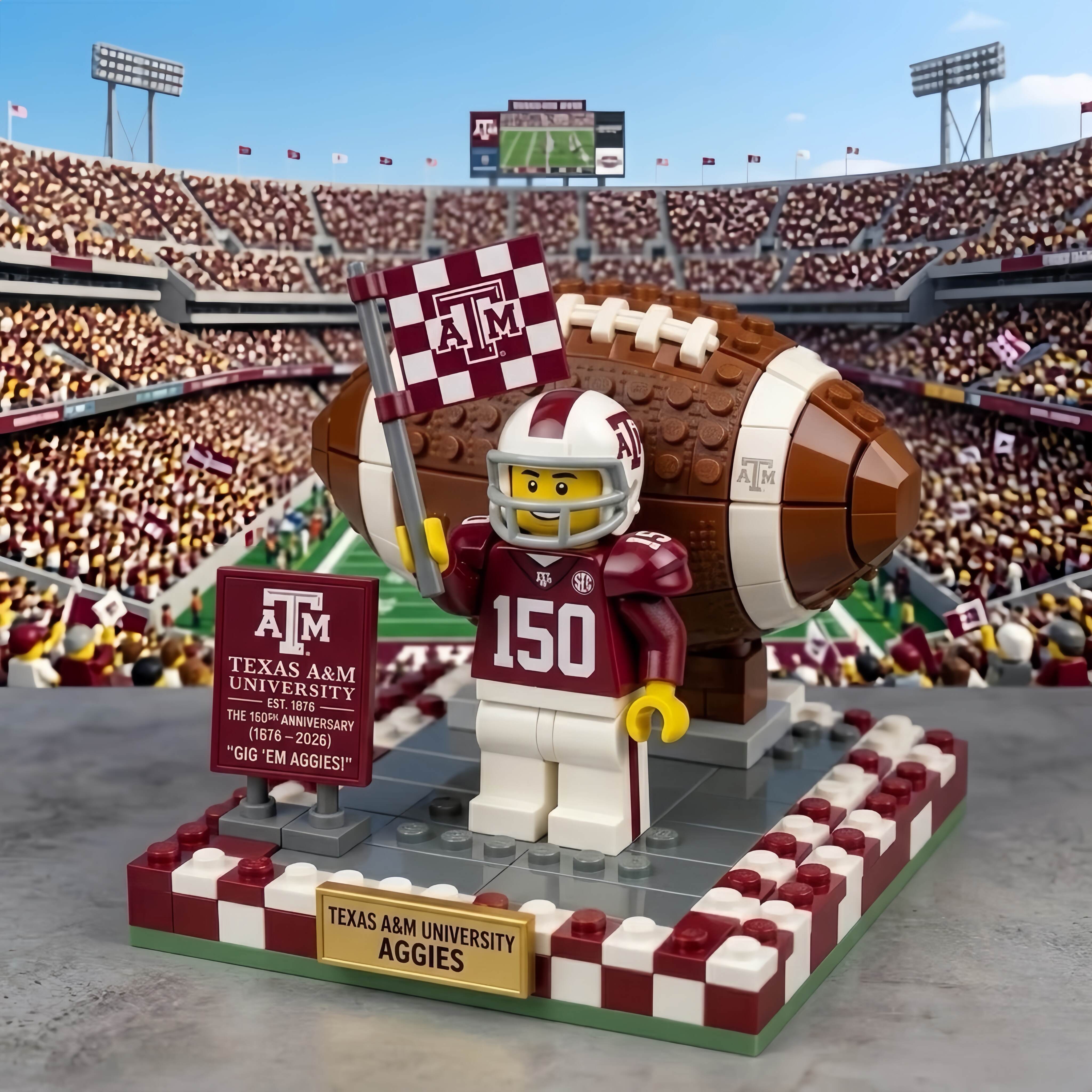 Texas A&M University 150th Anniversary Brick Set