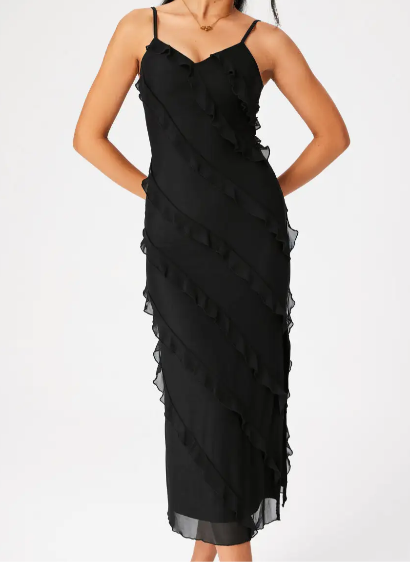 Elegant camisole floral lace skirt