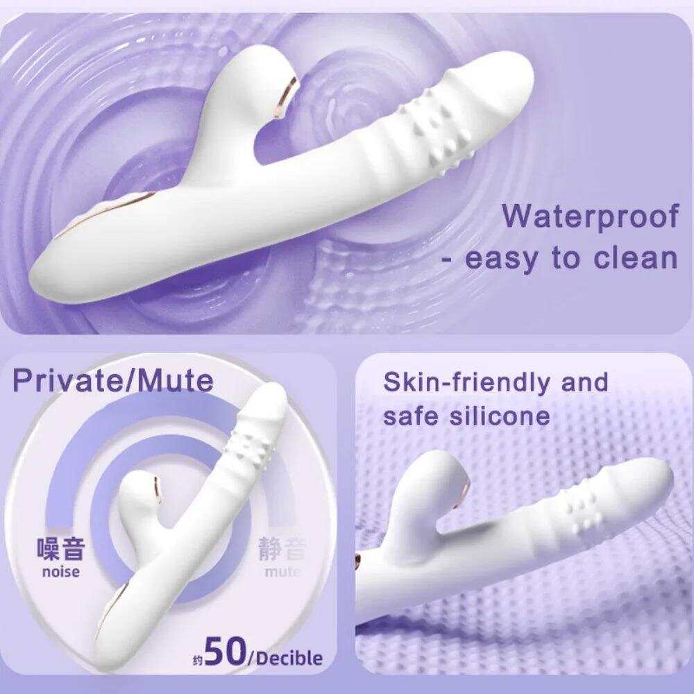 Multifunctional Suction & Licking Dildo – Thrusting Vibration Anal & Vaginal Stimulator