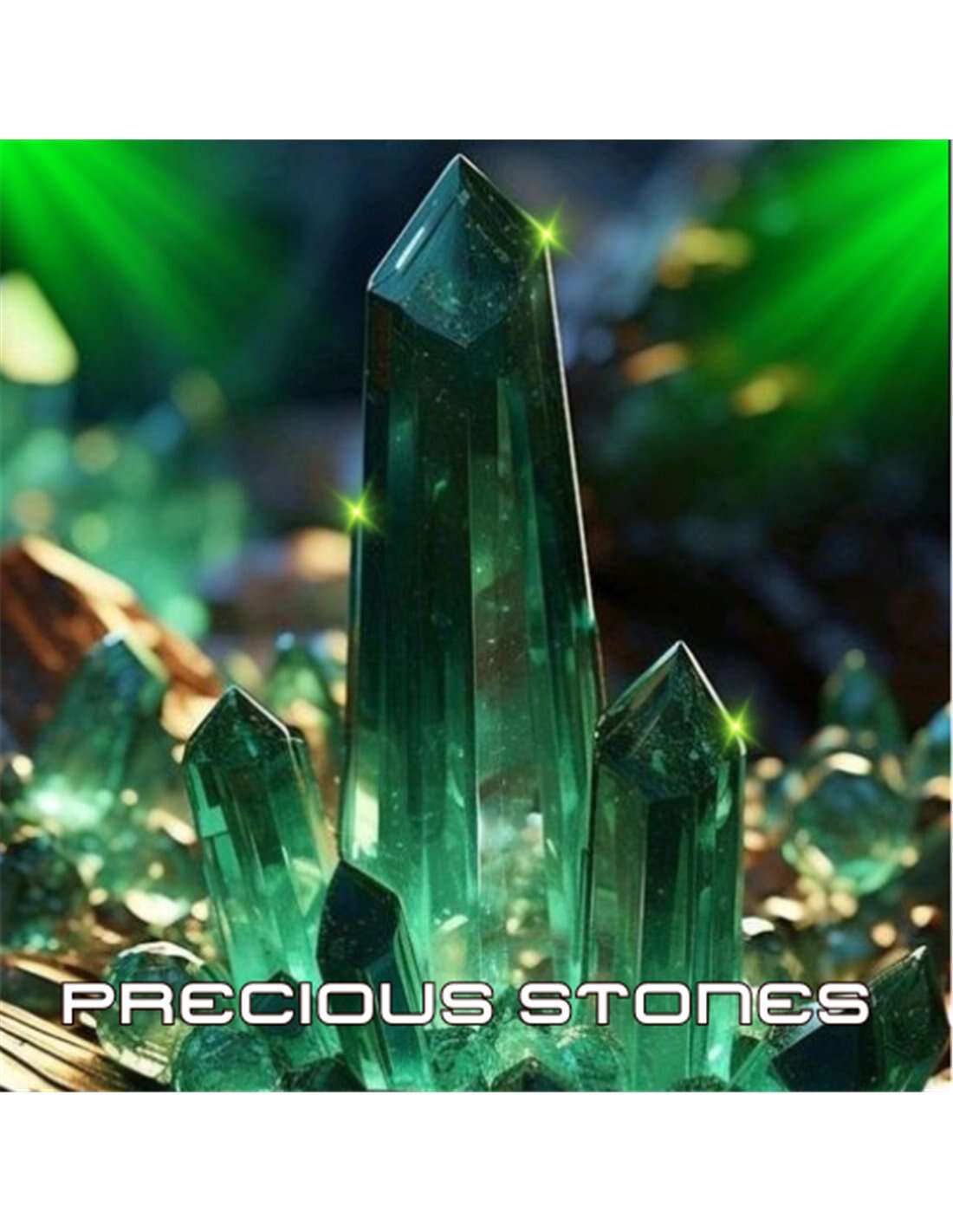 EMERALD Precious Gemstones Libertad 1 Oz Silver Coin Mexico 2023