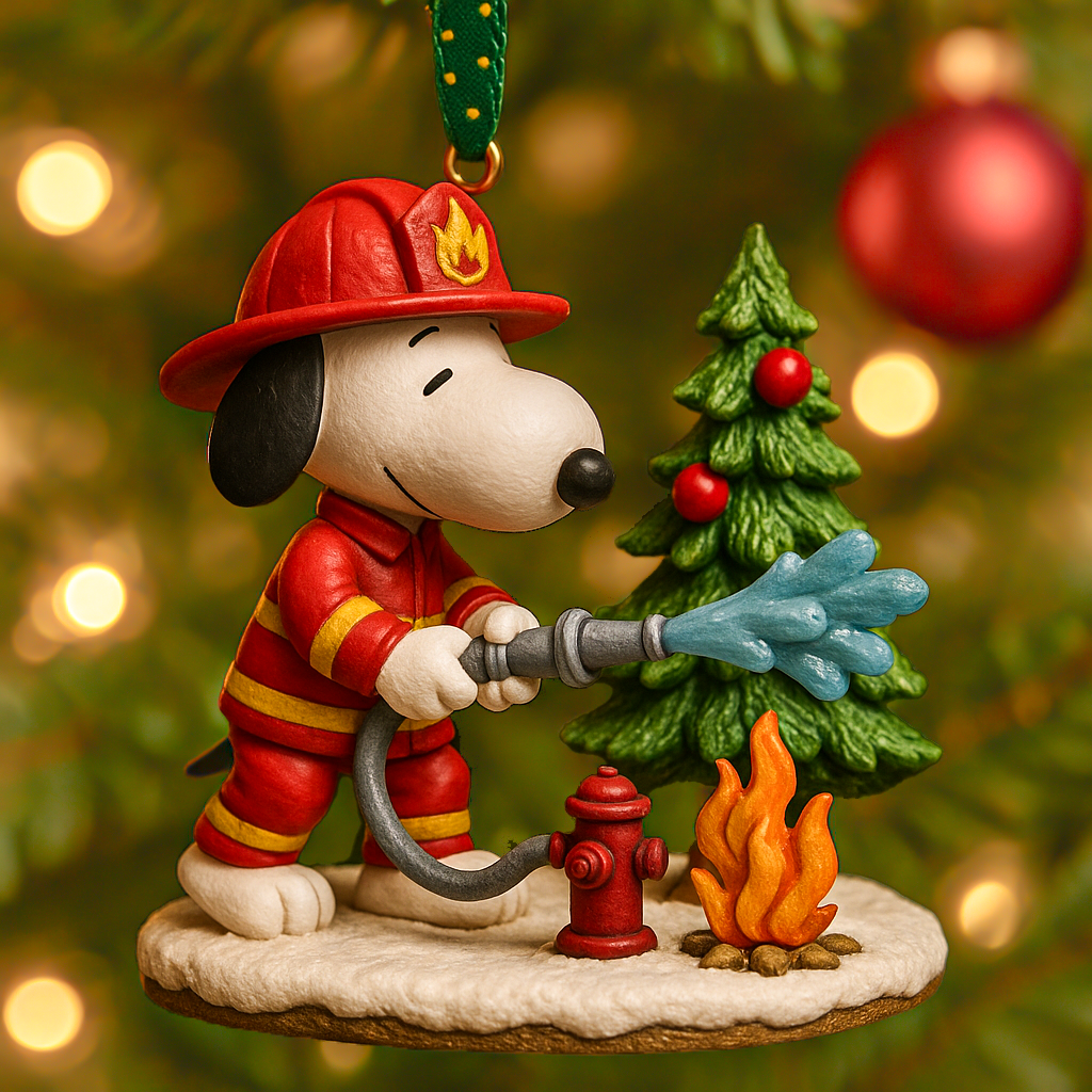 SNP Holiday Edition Fire Truck Ornament