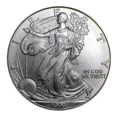 1999 $1 American Silver Eagle MS69 PCGS