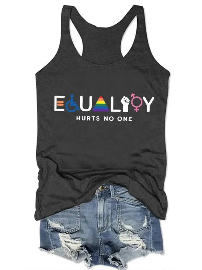 Women's 'Equality Hurts No One' Printed Tank Top