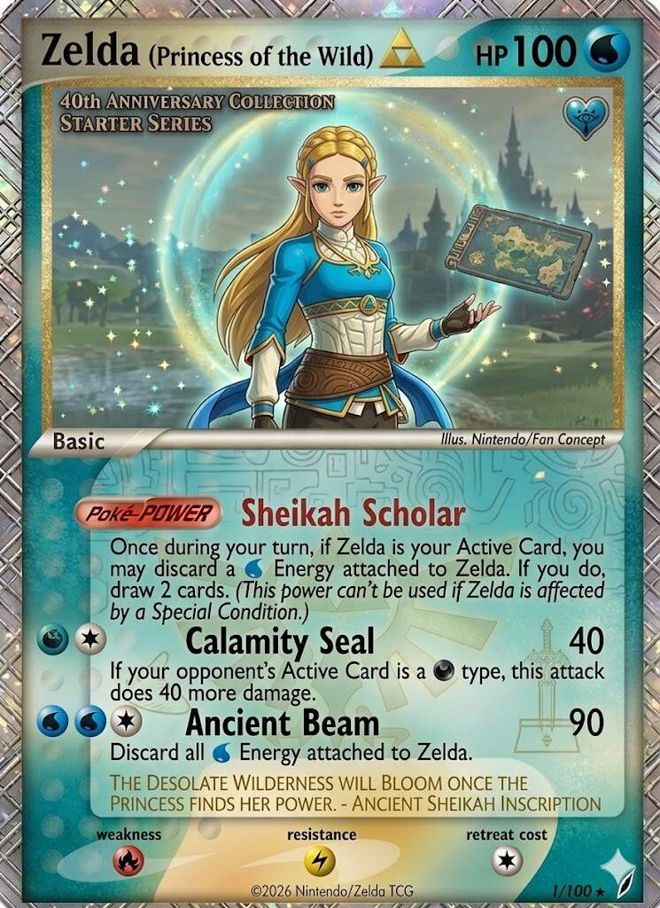 The Legend of Zelda 40th Anniversary Legacy TCG Cards