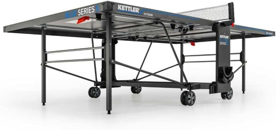 Kettler K5 Outdoor Professional Table Tennis Table, Tournament Quality, Robust, 5 mm Melamine Resin Plate with Scratch-Resistant Overlay Layer, Weatherproof, Collapsible, TÜV Tested, Made In Germany