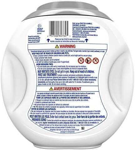 Tide Hygienic Clean Heavy Duty 10x Free Power PODS Laundry Detergent, 63 count, Unscented, For Visible and Invisible Dirt