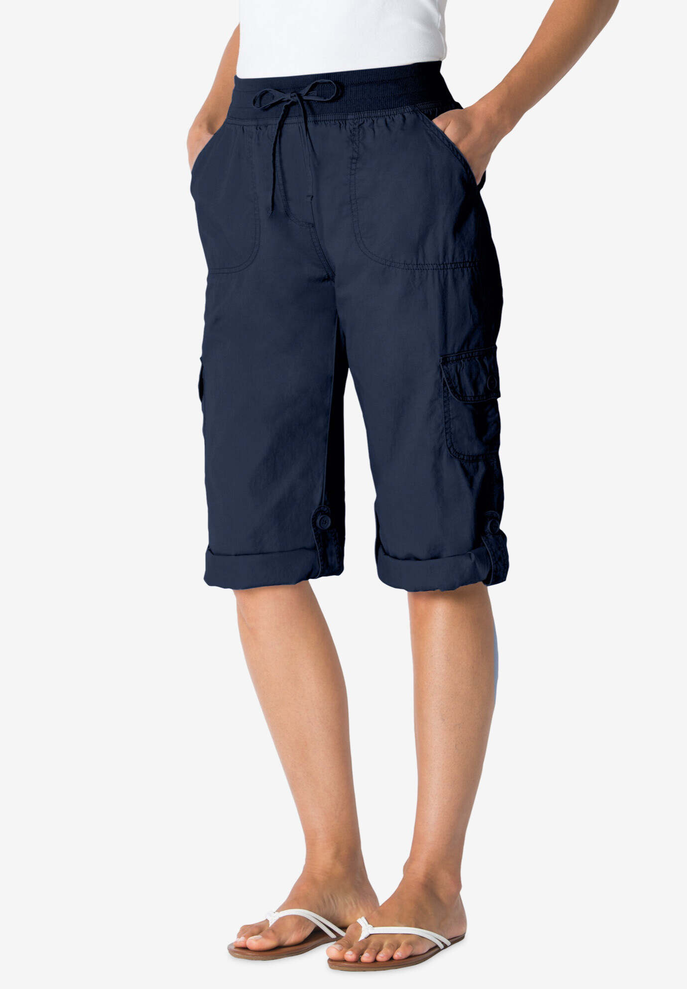 Convertible Length Cargo Capri Pant