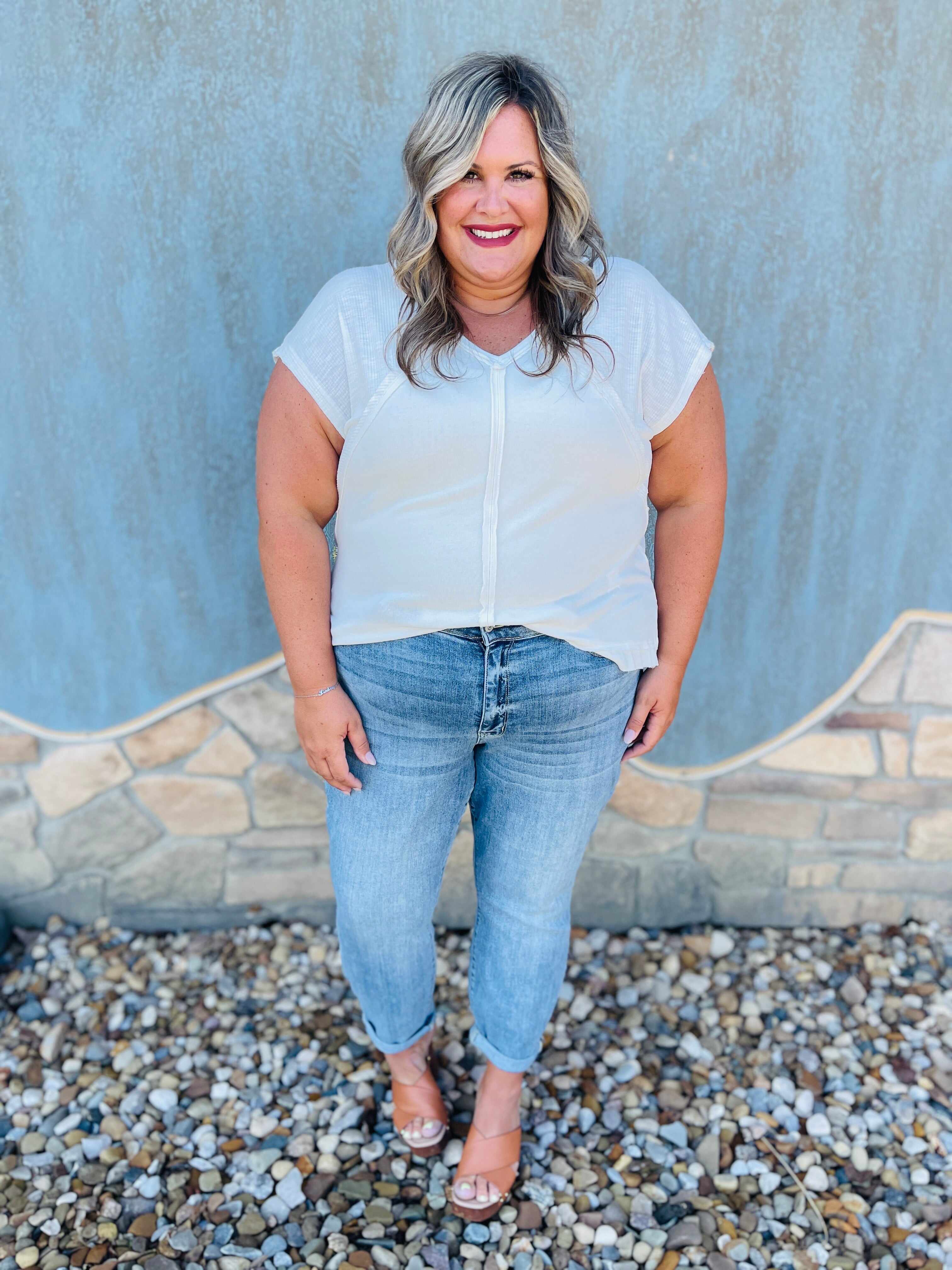 RESTOCK!  Reg/Curvy The Bleach Boys Nondistressed Boyfriend Jeans--Multiple Washes!
