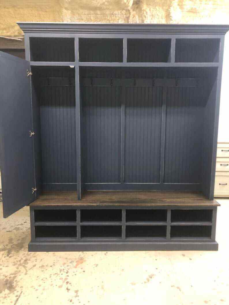 FORT MYERS 4 section hall tree with bench and coat rack