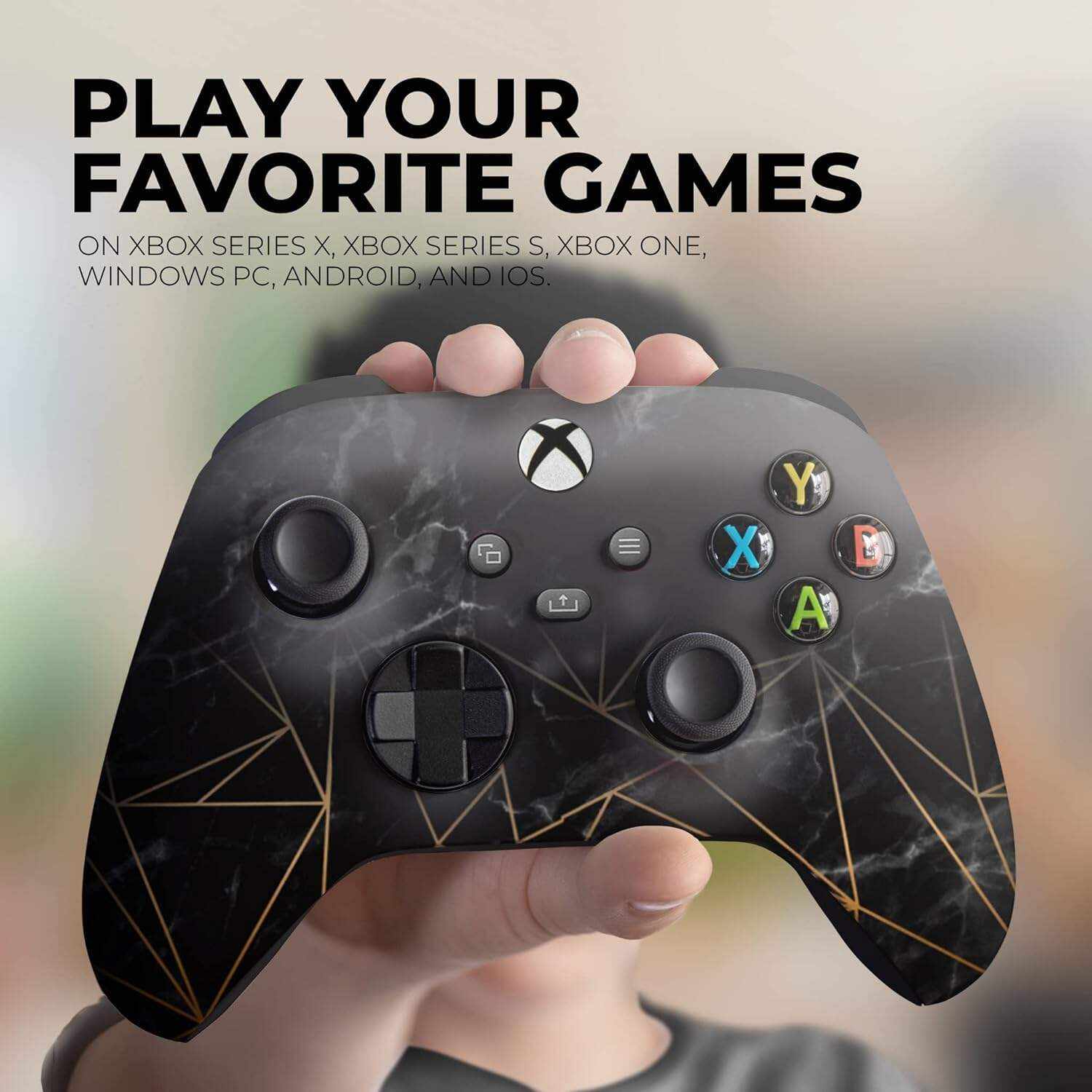 DreamController Original X-box Wireless Controller Special Edition Customized Compatible with X-box One S/X-box Series X/S & Windows 10 Made with Advanced HydroDip Print Technology(Not Just a Skin)