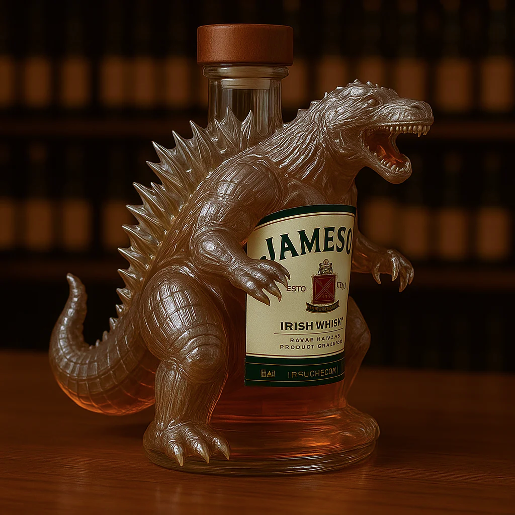 King of Monsters Whisky Bottle