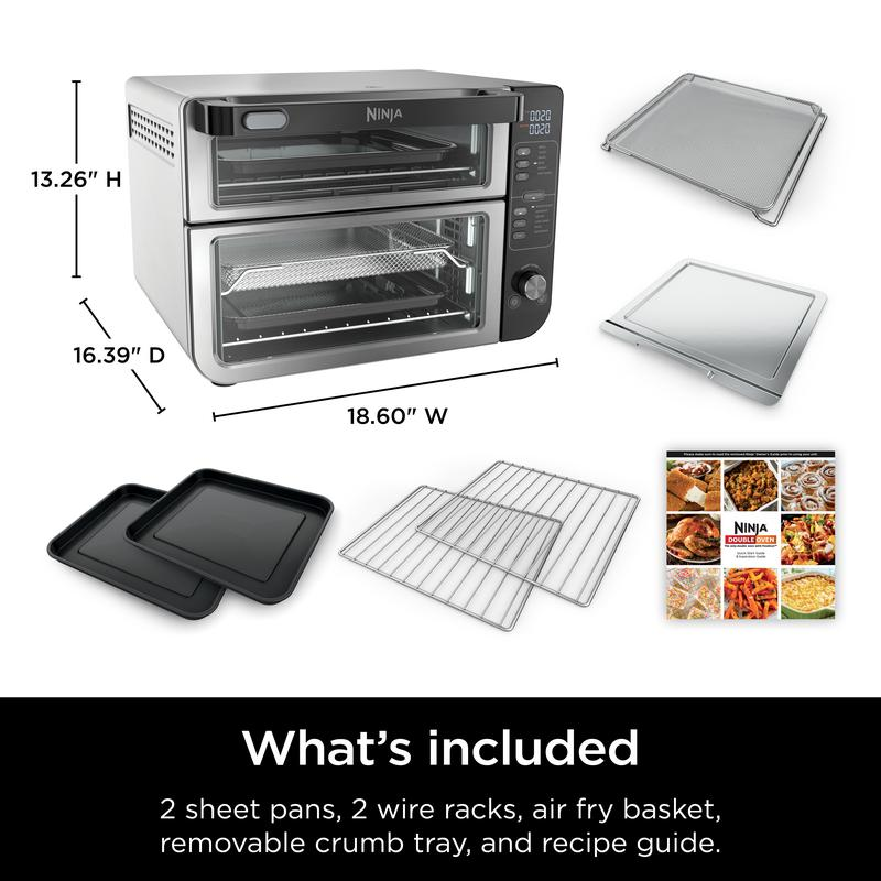 Ninja 12 in 1 Double Oven With FlexDoor Ovens