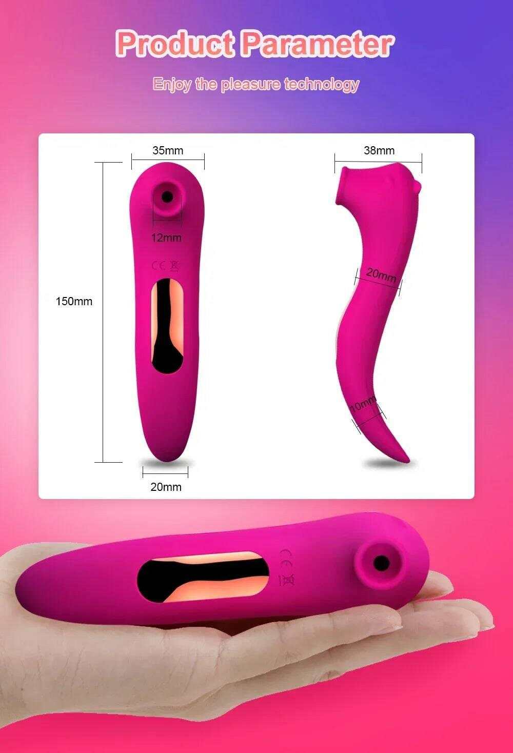 PASSION PULSE ADULT Powerful Nipple & Clitoris Sucking Vibrator
