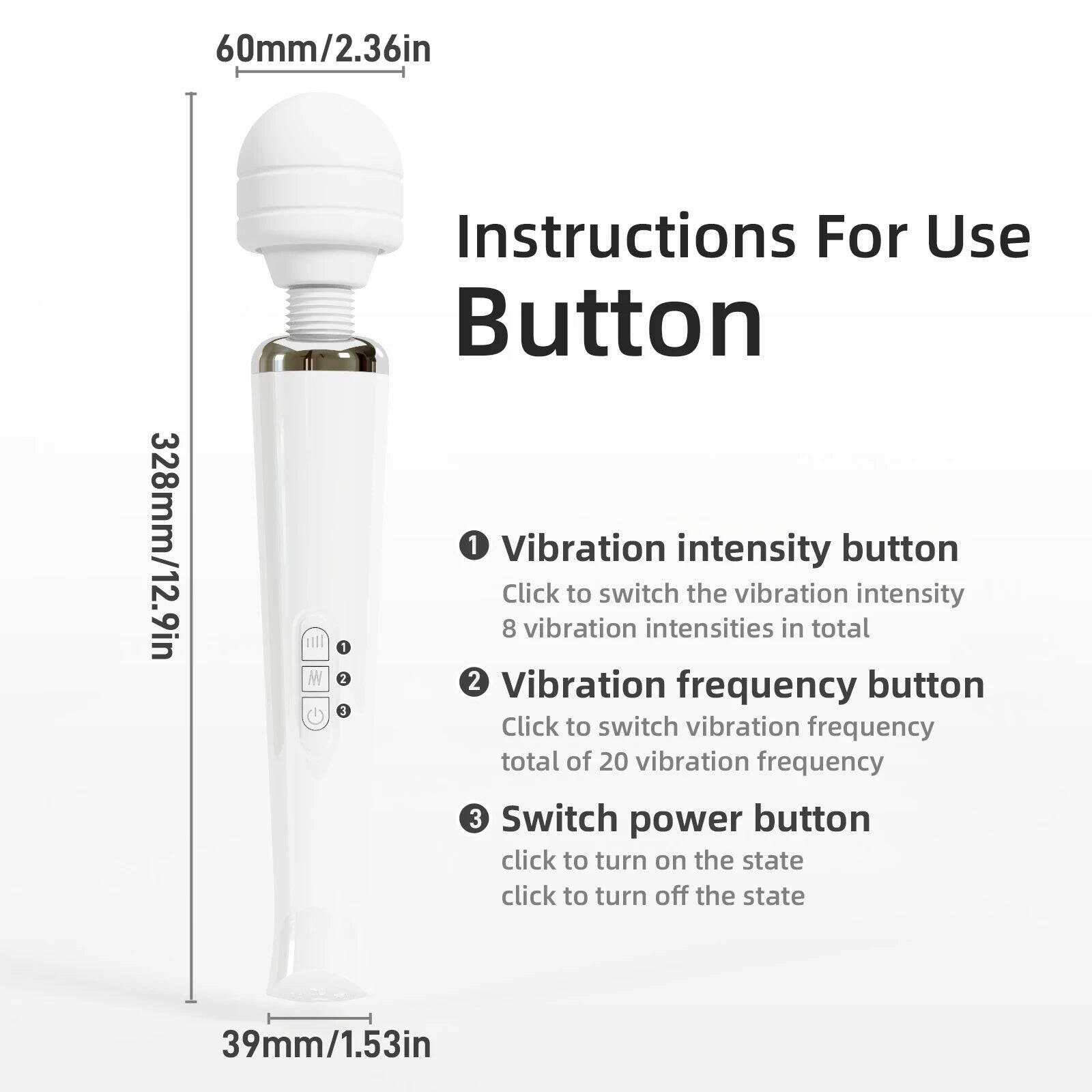 PASSION PULSE ADULT Super Extra Magic Wand Vibrator