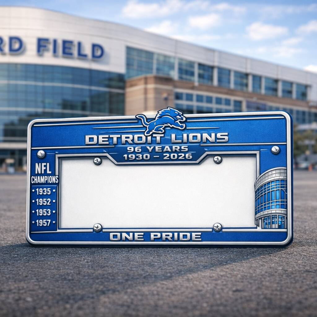 Lions 96th Anniversary License Plate Frame