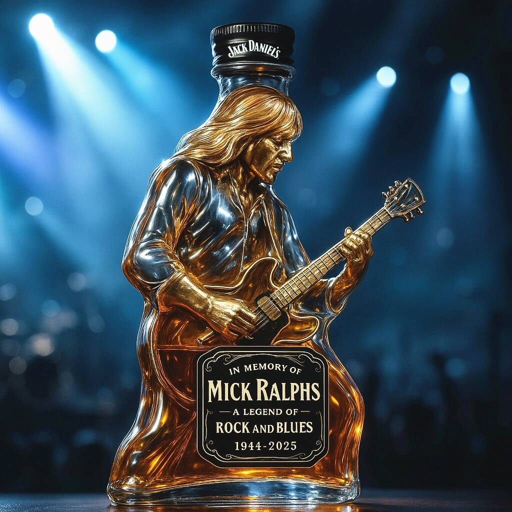 In memory of the Mick Ralphs whisky bottle