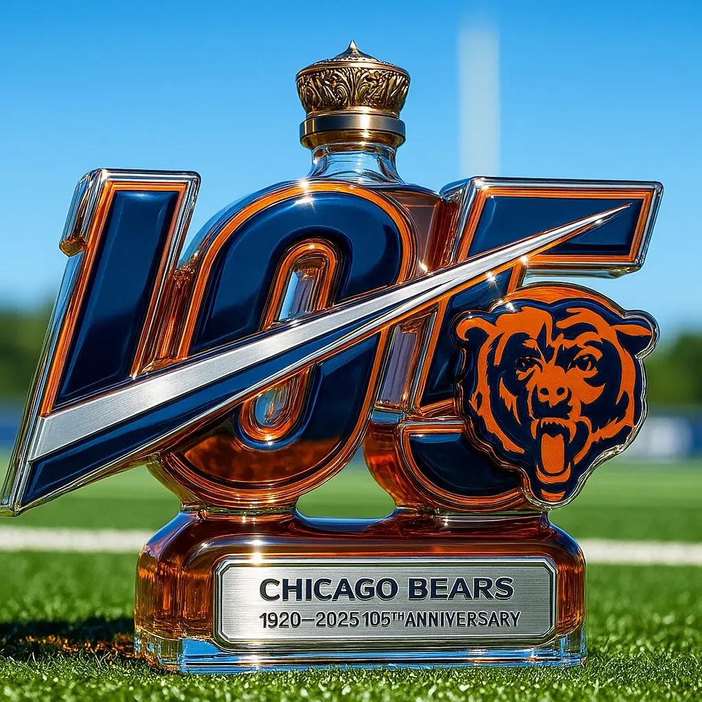 Chicago Bears 105 Anniversary Edition Whisky Bottle