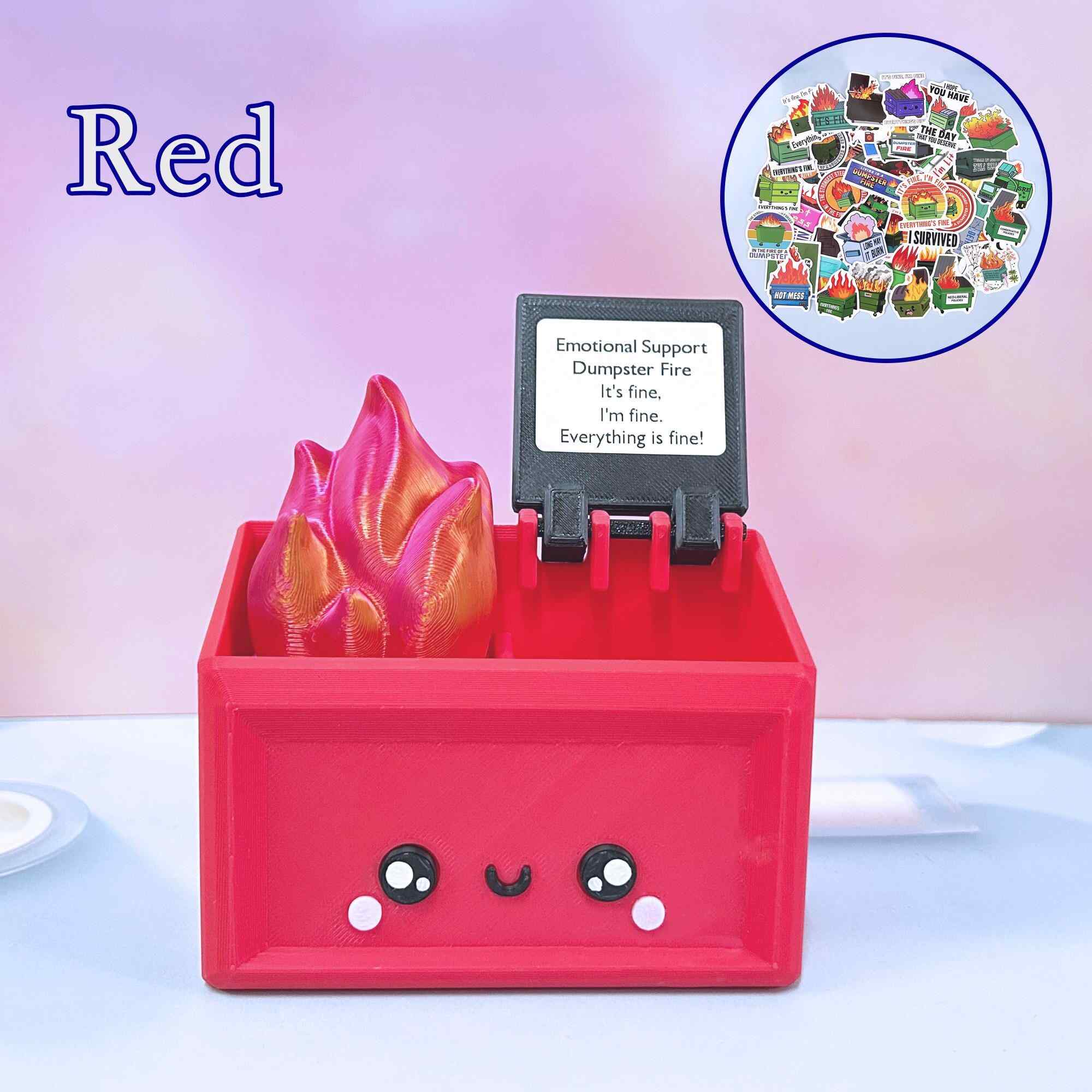 Dumpster Fire Desk Accessories Pen Holder